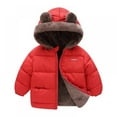 thumbnail image 1 of GYRATEDREAM 1-6T Baby Toddler Boys Girls Winter Jacket Coat Warm Clothes Kids Fashion Hoodie Outerwear, 1 of 3