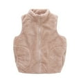 thumbnail image 1 of GYRATEDREAM 1-6T Boys Girls Polar Fleece Vest Jacket Ligntweight Cute Cartoon Patterns Coat Zipper Closure Sleeveless Waistcoat, 1 of 7
