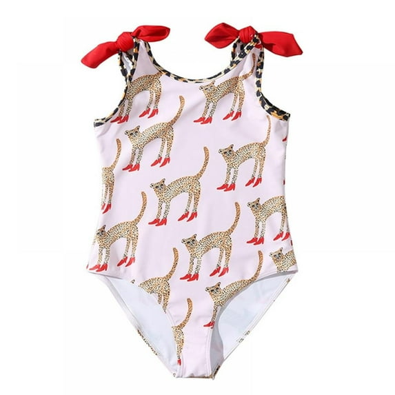 GYRATEDREAM 1-7Years One Piece Swimsuit Ruffle Strap Swimwear Summer Beach Bathing Suit Girls Summer Swimsuit