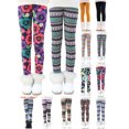 thumbnail image 1 of GYRATEDREAM 2-12T Girl Leggings Footless Fleece Lined Warm Winter Leggings Skinny Tights Stretchy Printing Full Length Legging Pants, 1 of 8