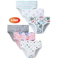 thumbnail image 1 of GYRATEDREAM 2-12T Girls Soft Cotton Underwear Little Girls' Briefs Toddler Undies 3-6 Pack, 1 of 5