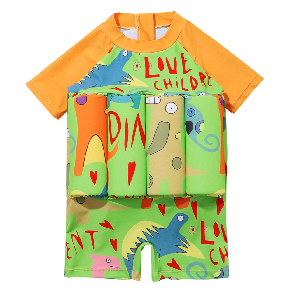GYRATEDREAM 2-6Y Kid Boy Girl Short Sleeve One Piece Float Suit with ...