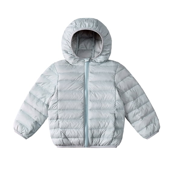 GYRATEDREAM 2-7Years Boys Girls Kid Winter Thick Jacket Warm Zipper Hooded Windproof Coat Fashion Outwear