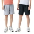 thumbnail image 1 of GYRATEDREAM 2 Pack Boys Athletic Shorts Quick Dry Kids Performance Basketball Shorts with Zipper Pockets 5-14 Years, 1 of 1