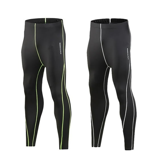 GYRATEDREAM 2 Pack Boys' Youth Compression Leggings Pants Tights Athletic Base Layer for Running Hockey Basketball 5-12T