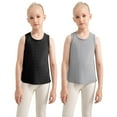 thumbnail image 1 of GYRATEDREAM 2 Pack Girls Athletic Tank Tops Open Back Sleeveless Workout Running Tennis Sports Shirts 5-12 Years, 1 of 12