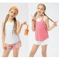 thumbnail image 1 of GYRATEDREAM 2 Pack Girls Halter Backless Tank Tops for Sports Workout Sleeveless Athletic Shirts 5-12 Years(Underwear not included), 1 of 12