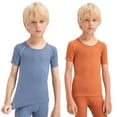 thumbnail image 1 of GYRATEDREAM 2 Pack Kids Boy's Compression Shirts Child's Quick Dry Sports Undershirts Short Sleeve Base Layer Tee Tops 5-12T, 1 of 15