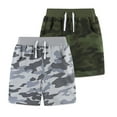 thumbnail image 1 of GYRATEDREAM 2 Pack Toddler Boys Camouflage Print Cotton Shorts Casual Summer Clothes with Pockets Size 2-7T, 1 of 7