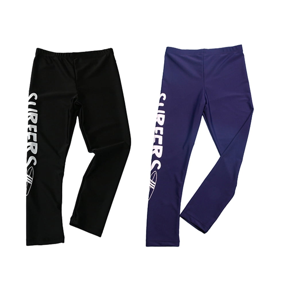 GYRATEDREAM 2 Pack Unisex Kids Swim Pants Swim Tights Leggings UPF 50