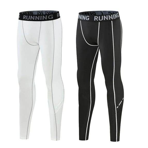 GYRATEDREAM 2 Pack Youth Boy's Compression Pants Leggings Tights Athletic Base Layer Under Pants Gear for Football Sports 5-12T