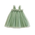thumbnail image 1 of GYRATEDREAM Toddler Girl Layered Tulle Tutu Dress Summer Dress Strap Floral Dress Sleeveless Backless Princess Birthday Formal Wedding Party Dresse, 1 of 7