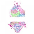 thumbnail image 1 of GYRATEDREAM 3-14T Girls Bikini Swimsuit Beach Sport Halter Tankini 2-Piece Beachwear Swimwear Teen Girls Bathing Suit, 1 of 5