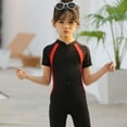 thumbnail image 1 of GYRATEDREAM 3-16Y Teen Girls Boys One Piece Swimsuit Kid Swimsuit Girls Water Sport Short Swimsuit UPF 50+ Sun Protection Bathing Suits, 1 of 6