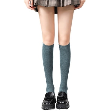 Girls Ladies Knee High School Socks With Bow – 1, 3, 6, 12 Pairs – Cotton Blend
