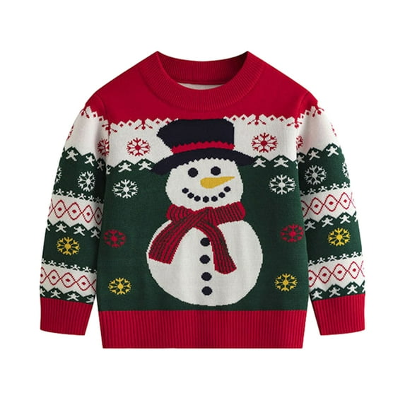 GYRATEDREAM 3-7T Toddler Girl Boy Ugly Christmas Sweater Blouse Pullover Sweatshirt Warm Crewneck Long Sleeve Tops Cute Fall Winter Clothes