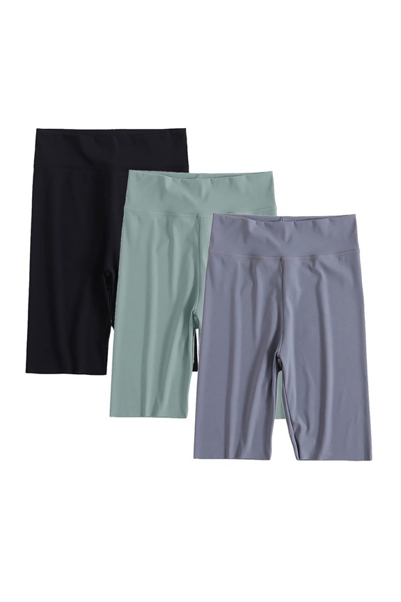 3 Pack Girls Under Dress Dance Bike Shorts Kids Active Safety Shorts for Playground Gym Sports 4-11T