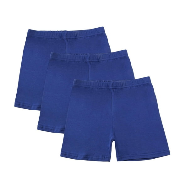 GYRATEDREAM 3 Pack Girls Bike Cartwheel Shorts Toddler Soft Under Dress Dance Short Kids Breathable Safety Shorts Multi-Color for 5-14Y