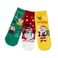thumbnail image 1 of GYRATEDREAM 3 Pairs Funny Christmas Socks for Kids, Boys Cool Christmas Socks Girls Xmas Socks Novelty Design Crew Socks for 1-12Y Multi-color, 1 of 7