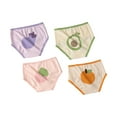 thumbnail image 1 of GYRATEDREAM 4 Pack Little Girls' Cotton Brief Breathable Toddler Panties Kids Assorted Bikini Underwears 2-10 Years, 1 of 4