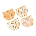 thumbnail image 1 of GYRATEDREAM 4 Pack Little Girls' Cotton Brief Breathable Toddler Panties Kids Assorted Bikini Underwears 2-10 Years, 1 of 4