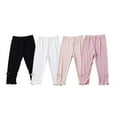 thumbnail image 1 of GYRATEDREAM 4 Pack Toddlers Girls Capri Leggings 3/4 Pants Basic Sports Dance Kids Cropped Summer Leggings 3-14Y, 1 of 9