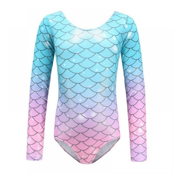 GYRATEDREAM 5-13Y Girls Gymnastic Leotard Ballet Dance Outfit Kids Unicorn Mermaid Activewear One Piece Outfit