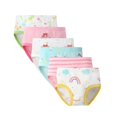 thumbnail image 1 of GYRATEDREAM Little Girls' Panties Soft Cotton Underwear Kids Cartoon Breathable Comfort Panty Briefs Toddler Undies(Pack of 6) for 2-7Y Multi-color, 1 of 6