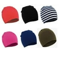 thumbnail image 1 of GYRATEDREAM 6 Pieces Newborn Baby Hat Infant Caps Cotton Preemie Caps Kids Boy Girl Toddler Hospital Hats Cotton Beanie Caps for 0-2Y Multi-color, 1 of 8