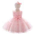 thumbnail image 1 of GYRATEDREAM 6M-6T Toddler Baby Girl Embroidered Tutu Ball Gown Lace Dresses with Headwear, 1 of 6