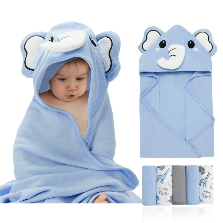 GYRATEDREAM Baby Bath Towels Hooded Baby Bath Towel Set Baby 1Pcs