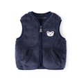 thumbnail image 1 of GYRATEDREAM Baby Boys Girls Fleece Vest Zip Up Cute Bear Jackets Fuzzy Fall Winter Warm Clothes Newborn Outwear for Toddler Infant 0-3Y, 1 of 8