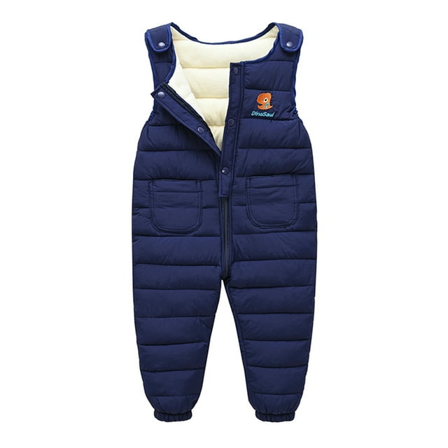 GYRATEDREAM Baby Boys Girls Snow Pants Fleece Lined Windproof Overall Jumpsuit 6M5T
