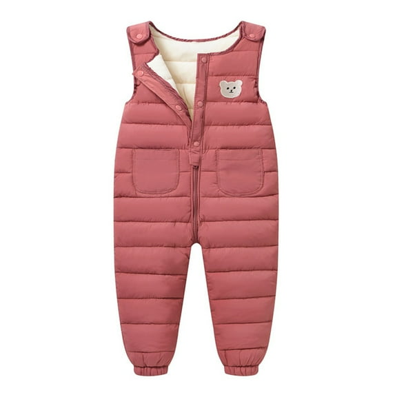 GYRATEDREAM Baby Boys Girls Snow Pants Fleece Lined Windproof Overall Jumpsuit 6M-5T