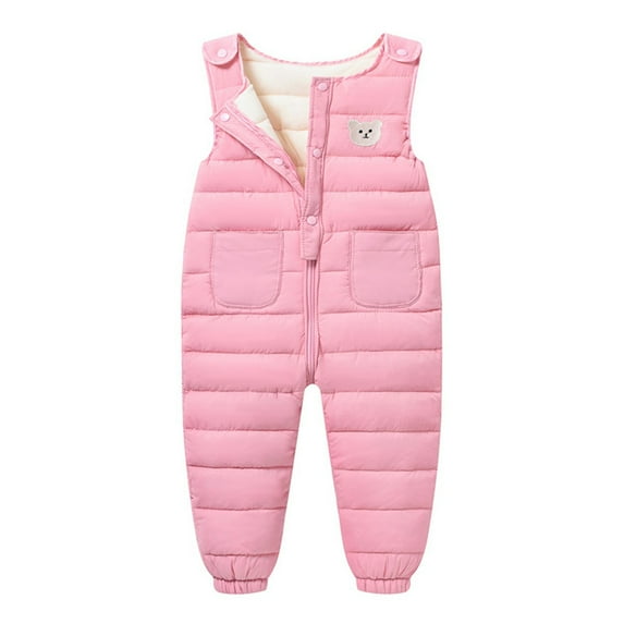 GYRATEDREAM Baby Boys Girls Snow Pants Fleece Lined Windproof Overall Jumpsuit 6M-5T