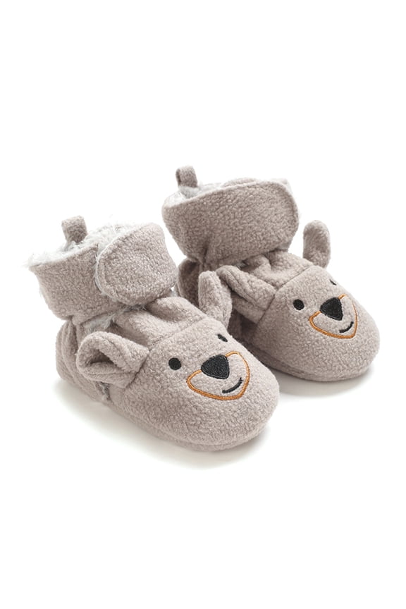 Baby Boys Girls Western Cowboy Boots Infant Moccasins High Top Booties Toddler Soft Sole Non-Slip First Walker Crib Shoes Brown for 0-18 Months