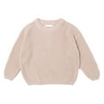 thumbnail image 1 of GYRATEDREAM Baby Girl Boy Knit Sweater Pullover Sweatshirt Warm Crewneck Long Sleeve Shirt Tops Knitted Fall Winter Clothes,1-7T, 1 of 7