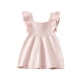 thumbnail image 1 of GYRATEDREAM Baby Girl Clothes Newborn Summer Outfits Ruffle Sleeveless Casual Dress Infant Romper 0-3Years, 1 of 9