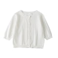 thumbnail image 1 of GYRATEDREAM Baby Girls Knitted Cardigan Sweater Long Slvee Crewneck Knit Button Closure Cardigan Tops Outwear, 1 of 7