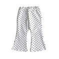 thumbnail image 1 of GYRATEDREAM Baby Girls Polka Dots Bell Bottoms Infant Toddler Ruffle Leggings Bell Bottom Flare Pants Trousers for 3 Months-3 Years, 1 of 4