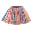 thumbnail image 1 of GYRATEDREAM Baby Girls Rainbow Tutu Skirts Toddler Layered Tulle Dance Skirts Kids Princess Dress Ballet Dance Dress Birthday Party Clubwear for 1-8 Years, 1 of 7