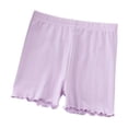 thumbnail image 1 of GYRATEDREAM Baby Girls Solid Bottom Safety Shorts Toddler Kids Comfort Breathable Elastic Waist Anti Glare Athletic Cotton Shorts for 3-14 Years, 1 of 5