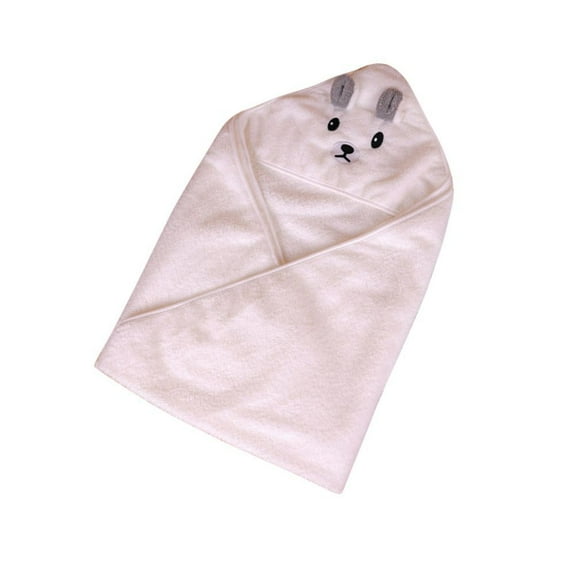 GYRATEDREAM Baby Hooded Towel Baby Bath Towel Infant Beach Towel Bathrobe Absorbent Large Baby Towel Shower Towel Gift for Newborns Infants, White Bear