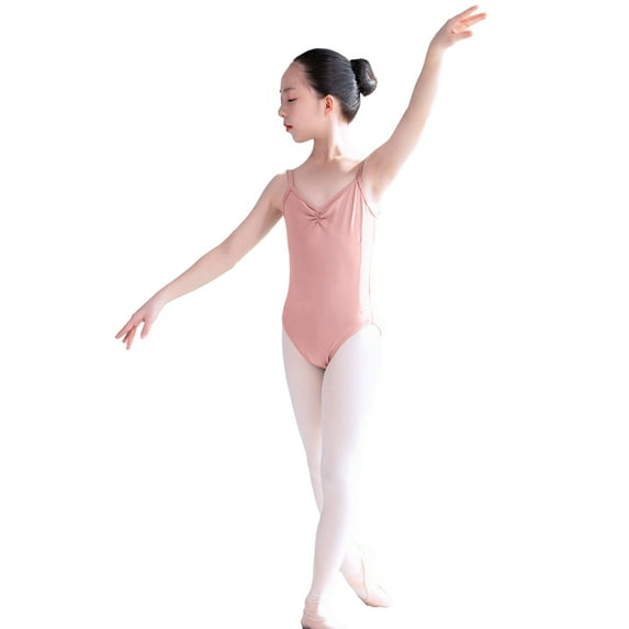 GYRATEDREAM Ballet Leotards, Cotton Camisole Ballet Leotards for Girls/Toddlers/Kids, Gymnastics and Ballet Dancewear 4-15 Years