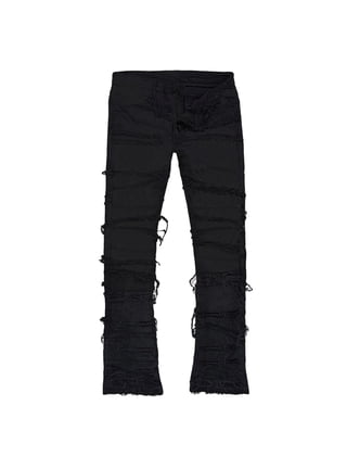Boys' Ripped Denim Jeans With Stretch - Comfort Fit Trousers For Kids Age 5-13 Years (Black)