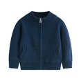 thumbnail image 1 of GYRATEDREAM Boy's Sweater Cardigan Zipper Stand Collar Knitted Outwear Long Sleeve Sweater Coats with Pockets 3-7T, 1 of 9