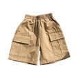 thumbnail image 1 of GYRATEDREAM Boys Cargo Shorts, Boy's Casual Outdoor Quick Dry Hiking Shorts Athletic Camping Travel Cargo Pants for 100CM, 1 of 1