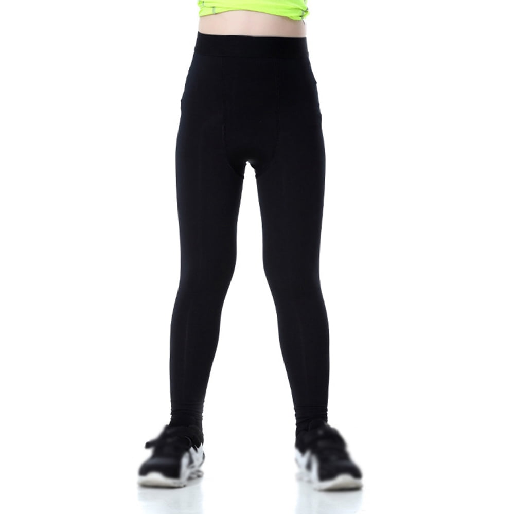 GYRATEDREAM Boys Compression Pants Base Layers Soccer Hockey Tights Athletic Leggings Thermal for Kids 5-16T