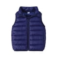 thumbnail image 1 of GYRATEDREAM Boys Girld Zip Up Puffer Vest Water-resistant Winter Coat Sleeveless Jacket, Blue, 1 of 8
