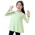 thumbnail image 1 of GYRATEDREAM Boys Girls Compression Shirts Long Sleeve Rash Guard Athletic Quick Dry Tops UPF 50+ Performance Tees Undershirt for 7-8T Blue, 1 of 6